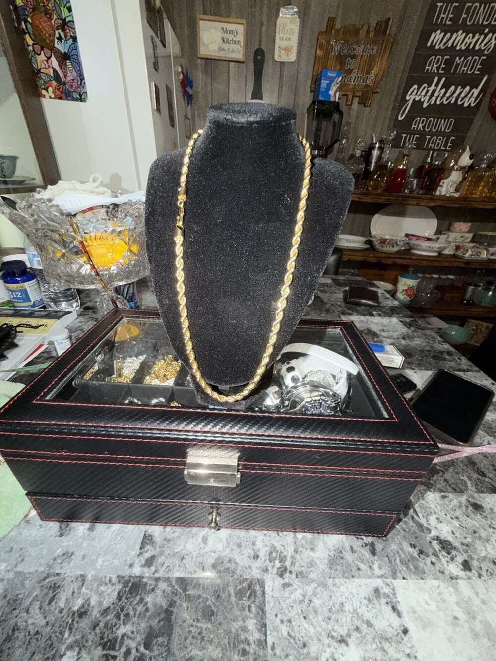 20 inch 3mm 14k gold thermal infused over brass rope chain